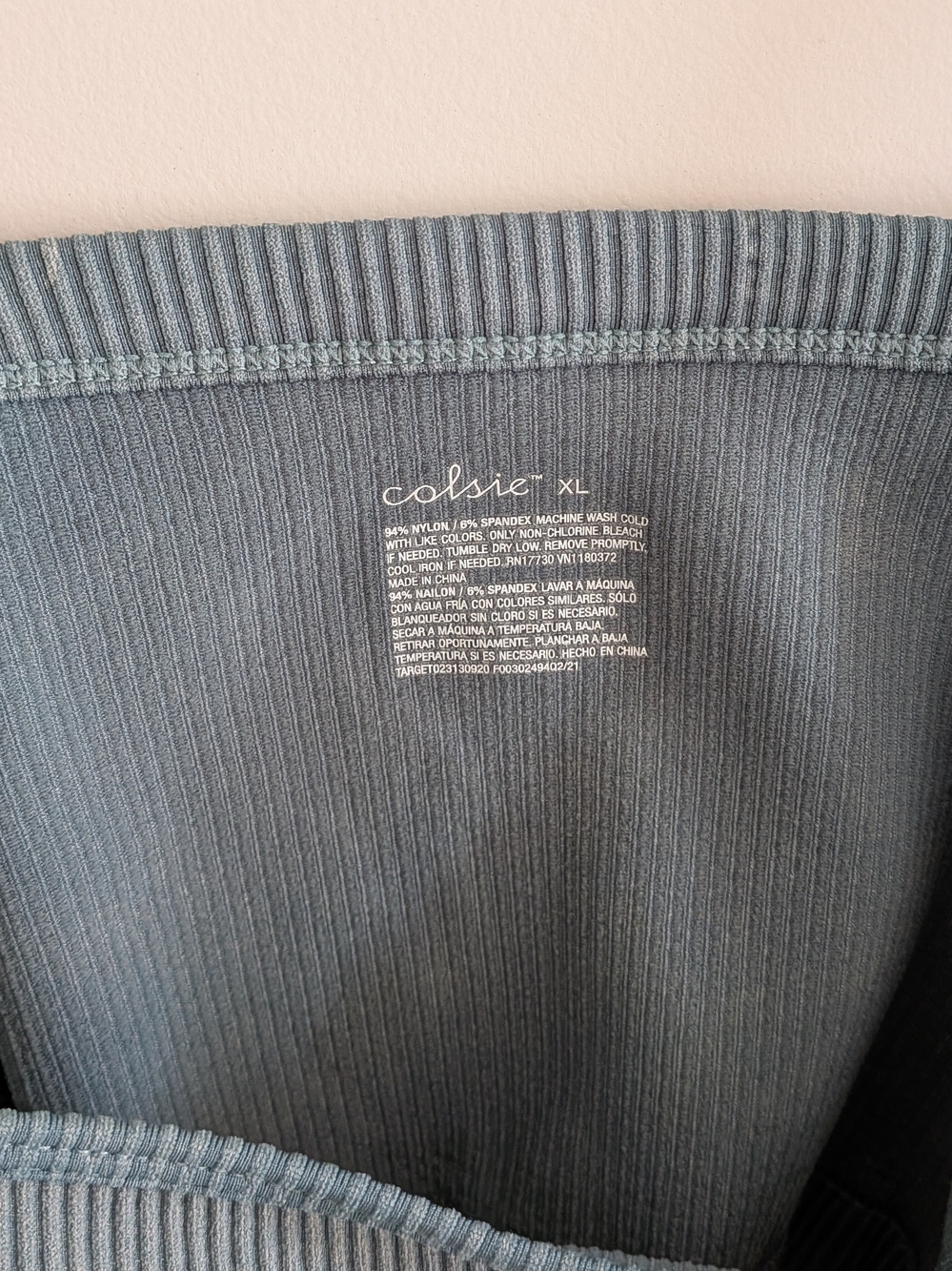 Colsie Ribbed Cropped Tank Top - Picture 2 of 3